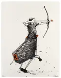 Centaure by Brusk, 2014, Sérigraphie rehaussée à l'acrylique, sold Sep 2016