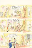 GARCON! by Jean-Marc Reiser, Feutre et aquarelle sur papier pour une histoire en 3 planches., sold Apr 2016