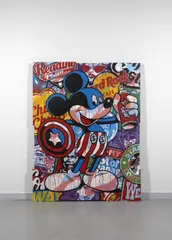 CAPTAIN SPRAY by Speedy Graphito, 2010, Acrylique sur bois, sold Feb 2016