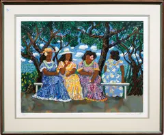 Honolulu Shaved Ice by Guy Buffet, 1986, lithograph, sold Oct 2026