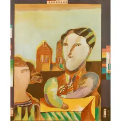 Untitled by David Gerstein, 1974, serigraph, sold Oct 2026