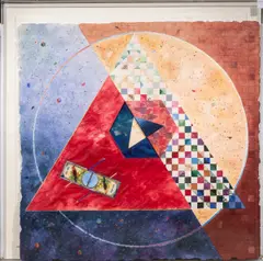 RB Auriele by Stephanie Kirschen Cole, 1985, mixed media, sold Oct 2026