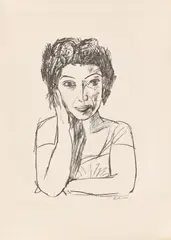 Bildnis einer Rumänin II (Halbfigur) by Max Beckmann, 1923, Lithografie auf dünnem cremefarbenem Bütten, sold May 2026