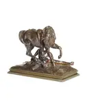 bronze Group entitled "Amazone Blessee" by Jean-François Gechter, bronze, offered Oct 2008