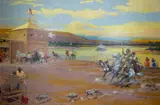 River Fort by James Ralston, oil on canvas, sold Sep 2018
