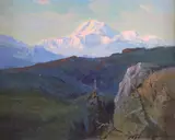 Mountain Landscape by Sydney Laurence, oil on masonite, sold Sep 2018