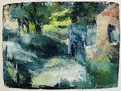 The Road Bends by Donald Teskey, 1997, oil on paper, sold Oct 2026