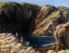 Inalharra Cave by James Humbert Craig, oil on board, sold Oct 2026