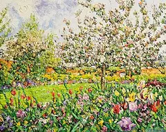 The Walled Garden by James S. Brohan, oil on canvas, sold Oct 2026