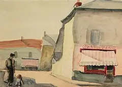 Sunday Morning by Norah McGuinness, watercolour on paper, sold Oct 2026