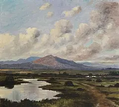 Reflections in the Valley by Douglas Alexander, oil on board, sold Oct 2026