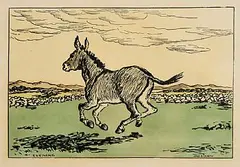 Evening by Jack Butler Yeats, hand-coloured Cuala Press print, sold Oct 2026