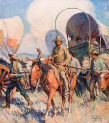New Horizons by Wilhelm Heinrich Detlev Körner, oil on canvas, sold Sep 2017