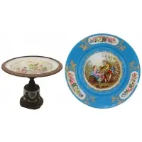 Porcelain Tazza and Charger by Sèvres, sold Oct 2026