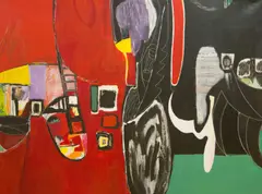 At Pasture by Harold Garde, 2006, acrylic on canvas, sold Sep 2024