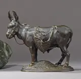 Âne d'Afrique by Auguste-Nicolas Cain, Bronze à patine verte, sold Nov 2015