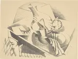 Stilleben by Alexander Archipenko, 1922, Lithografie auf Velin, sold Feb 2024