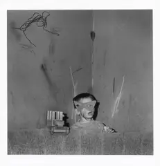 Skew Mask by Roger Ballen, 2002, Selengetönter Silbergelatineabzug, sold Sep 2025