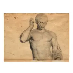Juan Luna y Novicio: Pensionado by Juan Luna, graphite on paper, sold Oct 2026