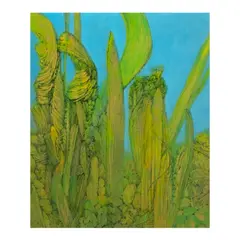 Unbowed Blooms by Juvenal Sansó Garrit, acrylic on paper, sold Oct 2026