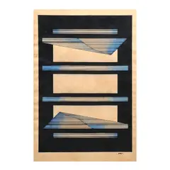 Untitled by Ben Maramag, pen and ink on paper, sold Oct 2026