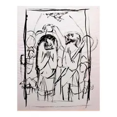 John The Baptist by Angelito Antonio, oil on tracing paper, sold Oct 2026