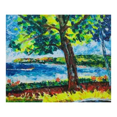 Terrazas Punta Fuego by Norma Belleza, oil on canvas, sold Oct 2026