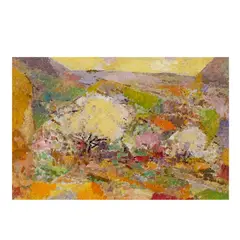 Landscape by Macario Vitalis, oil on canvas, sold Oct 2026