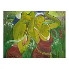 Untitled by Lydia Velasco, oil on canvas, sold Oct 2026