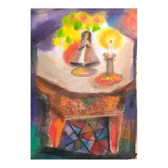 Untitled by Manuel Baldemor, pastel on paper, sold Oct 2026