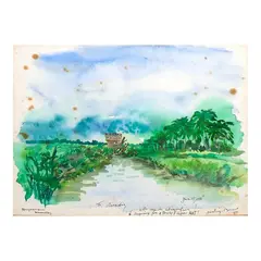 Pangasinan by Santiago Bose, watercolor on paper, sold Oct 2026