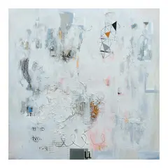 Abstract by Demi Padua, mixed media on canvas, sold Oct 2026