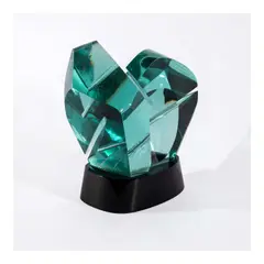Untilted by Ramon Orlina, carved asahi glass, sold Oct 2026