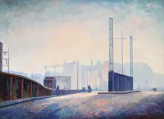 Bow bridge by Walter James Steggles, oil, sold Oct 2026