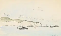 Seven sisters by Paul Lucien Maze, watercolor, sold Oct 2026