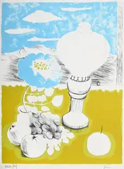 The lamp by Mary Fedden, print (other), sold Oct 2026