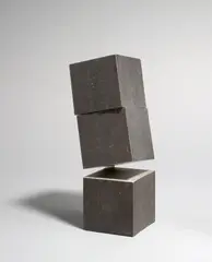 Ohne Titel by Alf Lechner, 1973, Eisen, teilweise oxidiert. Höhe: 25,8 cm (10 ⅛ in.), sold Dec 2018