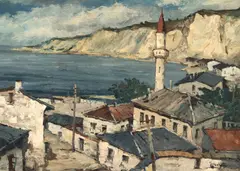 Amiază la Balcic by Jean Cheller, anii '40, ulei pe carton, sold Oct 2026