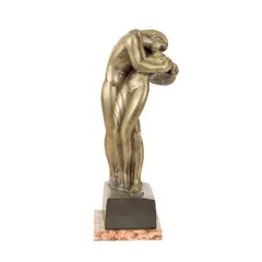 Îndrăgostiți by Iosif Fekete, 1931, bronz, sold Oct 2026