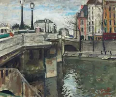 Pont Neuf by Francisc Gall, 1945-1950, ulei pe pânză, offered Oct 2026