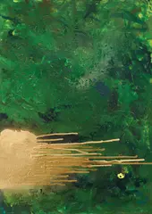 Infinity green by Mihaela Olujić, 2026., acrylic on canvas, sold Oct 2026