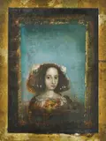 Homage to Velasquez by Mersad Berber, 1979., serigraphy and oil on paper and board, sold Oct 2026