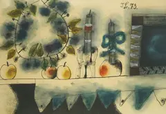 Still Life by Ivan Lovrenčić, 1973., watercolor on paper, sold Oct 2026