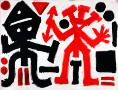 Gleichgültigkeit 1 by A. R. Penck, acrylique sur toile, sold Oct 2026