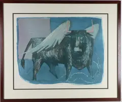 St. Luke's Bull, by Benton Murdoch Spruance, Lithograph in colors, sold Oct 2026