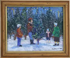 Mama's Approval by Christopher G. Willett, Oil on board, sold Oct 2026