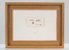 Pour 18 madeleines by Philippe Favier, 1985, Technique mixte (plâtre, bois, aquarelle et stylo-bille) enserrée dans un cadre, sold Oct 2026