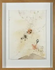 Sans titre by Lionel Sabatté, 2010, Technique mixte (aquarelle, gouache, collage de poussière et cheveux) sur papier, sold Oct 2026