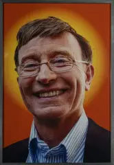 Portrait de Bruno Henry en Bill Gates by Olivier Blanckart, 2010, Tirage photographique en couleurs, sold Oct 2026