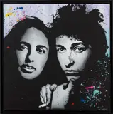SANS TITRE by Jef Aérosol, 2013, Pochoir, peinture aérosol et acrylique sur toile, sold May 2015